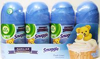 Air Wick Air Freshener Snuggle Fresh Linen Fragrance 24.7 Oz (1 Lb 8.7 Oz, 700 G) Total Net Weight 1 Pack of 4 Refills