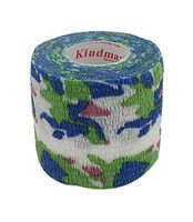 Gentle Meow 3 Rolls 2 Inches X 5 Yards Elastic Self Adhesive Bandages for Sports, Green Camo