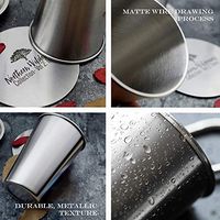 Timiuu Stainless Steel Cups | 16 Oz Premium Metal Drinking Tumbler | Identifiable Pattern for Kids and Toddlers | Unbreakable, Stackable, Durable, 3 Pack