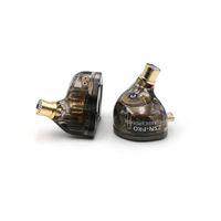 Linsoul KZ ZSN Pro Dual Driver 1BA+1DD Hybrid Metal Earphones HiFi in-Ear Monitor with Detachable 2Pin Cable, Zin Alloy Panel (with Mic, Black)