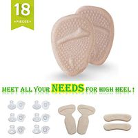 Metatarsal Pads for Women, Ball of Foot Cushions Make All Day Pain Relief and Comfort, 18 Pieces High Heel Accessories Meet All Your Needs