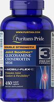 Puritans Pride Double Strength Glucosamine, Chondroitin and Msm Joint Soother, 480 Count