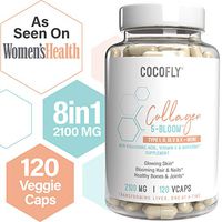 COCOFLY Hydrolyzed Multi Collagen 5 Bloom Peptides Capsules - 2100 mg Grass Fed Supplements (Type I, II, III, V, X) + Hyaluronic Acid, Vitamin C, Bioperine, Super Pills for Women Anti-Aging, Skin Hair