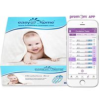 Easy@Home Ovulation Test Strips (50-Pack), FSA Eligible Ovulation Predictor Kit, Powered by Premom Ovulation Calculator iOS and Android APP, 50 LH Tests