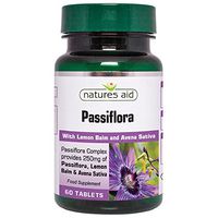 Natures Aid Vegan Passiflora Lemon Balm & Avena Sativa 60 Tablets