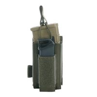 EXCELLENT ELITE SPANKER Open-Top Single/Double/Triple Mag Pouch for M4 M14 M16 AK AR Elastic Kangaroo Rifle Magazines and Pistol Mag Pouch(Ranger Green)