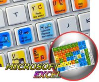New EXCEL Keyboard Labels are Compatible with Microsoft