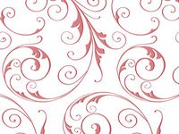 Pack Of 100, 5 X 3 X 11" Jewel Swirl Red Classic Print Cello Bags 1.2 Mil(Frosted Accents) 5 Cups Made In USA