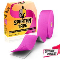Sparthos Kinesiology Tape - Bulk Large Jumbo - Free Kinesio Taping Guide! - Support for Pro Athletic Kt Sports and Recovery - Kinetic Extreme Medical Med Strips - Uncut 115 ft Roll (Wild Pink)