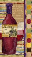 Set of 2,Guest Towel Size Napkin, 4.5"x8", Pack of 15, Share the Love