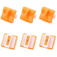 SelfTek 6 Pieces Paper Cutter Replacement Blade with Automatic Security Safeguard Design for A4 Black and White Paper Trimmer,Orange
