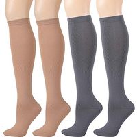 Compression Socks for Women & Men - Ovruns Best 15-20 mmHg Pregnancy Nurse Flight Travel Recovery Medical Support