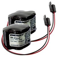 Two PLC Lithium 6V 2900mAh Computer and Emergency Lighting Batteries, Replacements For GE 18-T A06B-6114-K504 Ge Fanuc 18T A98L-0031-0025 Battery Pack SHS749, Interstate Batteries ALIT0138 LIT0138