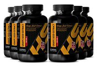 Blood thinner Effect - Pure Grape Seed Extract 100 Mg - Grape Seed Eye Care Supplements - 6 Bottles - 180 Capsules