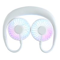 G'DAY & CO Sports Fan, USB Neckband Fan Mini Hand Free Personal, Rechargeable Portable Wearable Fan, 3 Level Air Flow. 360 Degree Free Rotation Perfect for Sports, Office and Outdoor