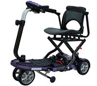 EV Rider TransportFolding Mobility Scooter w,Arm Rests, Upgraded 12V15Ah Long Range Batteries & 3 Color Choices! (Violet)