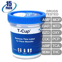MiCare [15pk] - 12-Panel Multi Drug Test Cup (AMP/BAR/BZO/COC/mAMP/MDMA/MOP/MTD/OXY/PCP/TCA/THC) #MI-TDOA-7125