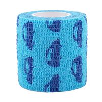 ZALING Pet Dog Cat Self-Adhesive Elastic Bandage Non-Woven Fabrics Blue Car