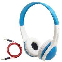 Wired and Adjustable Stereo Kids Headphones, DaKuan Soft Ear-pad Headphones for Children Girls, Boys, Teens,Kids Friendly Safe Material