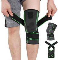 HOMPO Knee Support, Open-Patella Brace for Arthritis, Joint Pain Relief, Injury Recovery with Adjustable Strapping & Breathable S Size