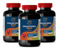 Blood Pressure - Cholesterol Relief Formula - Cholesterol - 3 Bottles (180 Capsules)