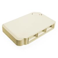 Leviton 41296-MMT 3 Unit MOS Surface Mount Box, Light Almond