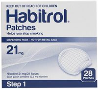 Novartis Habitrol 21mg Nicotine Patches, Step 1. Stop Smoking. 4 Boxes of 28 Each (112 Patches) 21 MG