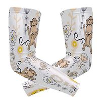 LEVEIS Monkey Arm Sleeves UV Protection for Men Women Sunblock Protective Gloves Running Golf Cycling Driving Long Arm Cover 1 Pair
