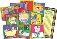 Barker Creek Healthy Habits Bulletin Board Chart Set (LL-505)