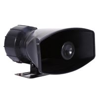 DRU Cuque 5-Sound Tone 300db Car Van Siren Horn Speaker Car Siren Horn with PA MIC Speaker