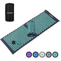 Lixada Acupressure Mat and Pillow Set with 2Pcs Spiky Massage Balls for Back/Neck/Feet Pain Relief and Muscle Relaxation with Carry Bag