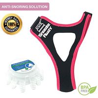 Snooze Away Anti Snoring Devices | Most Effective Snoring Solution - Snoring Chin Strap w/ 4 Nose Vents - Stop Snoring Sleep Aid for Men and Women Enhanced Edition