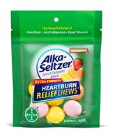 Alka-Seltzer Relief Chews Heartburn Antacid, Assorted Fruit, 8 Count