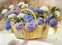 Hi-Look Microfiber Cleaning Cloth - Hydrangeas & Queen Anne's Lace