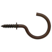 ARROW 160376 1-1/4" Cup Hooks (Pack of 18), Rubbed Bronze