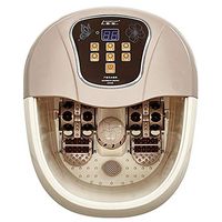 Lzour Foot Bath Massager with Heat, Foot Spa Machine Feet Soaking Tub Features Vibration, Spa Roller Massage Modes Stress Relieve Fatigue & Tens