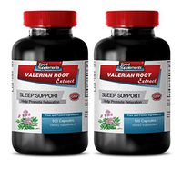 Energy Booster for Men - Valerian Root Extract 125MG - Help Promote Relaxation - Valerian with - 2 Bottles (200 Capsules)