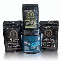 All in ONE Vegan Collagen Builder with Organic Super Foods Reds and Greens by Stout Nutrition (4) All Ingredients Sourced and Manufactured in USA!