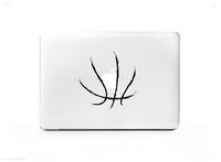 Basketball Lines - Sticker Decal For MacBook Pro, PC, Laptop, Window, Car, or Wall