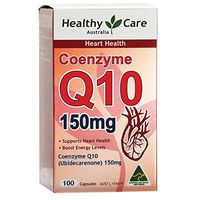 Healthy Care Ubidecarenone Coenzyme Q10 150mg 100 Caps Made in Australia