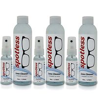 Spotless Lens Cleaner Spray - 1 oz Cleaning Spray & 6 oz Refill Bottle (Pack of 3)