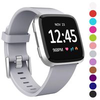 Humenn Bands Compatible with Fitbit Versa/Versa 2/Versa Lite/SE, Silicone Adjustable Replacement Classic Accessory Wristband Fitness Straps for Women Men