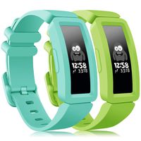 findway Compatible with Fitbit Ace 2 Bands for Kids 6+, Soft Silicone Bracelet Accessories Sport Strap Boys Girls Wristbands Compatible for Fitbit Inspire HR & Ace 2