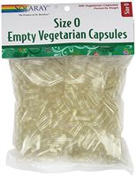 Solaray Empty Vegetarian Capsules, Size 0, 500 Count