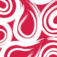 Creative Converting Coordinates Collection 16 Count Beverage Napkins, Classic Red Swirl