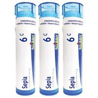 Boiron Sepia 6c, 80 Pellets, Homeopathic Medicine for Bloating and Lower Back Pain During Menstruation, 3 Count