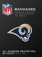 NFL Officially Licensed Bandages, 1"x3", 50/box (Los Angeles Rams)