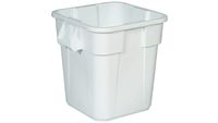 Rubbermaid Commercial Products BRUTE Square Bin Storage Container without Lid, 40-Gallon, White (FG353600WHT)