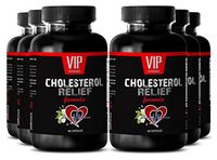 Liver detoxifier - Cholesterol Relief Formula - Liver aid Dietary Supplement - 6 Bottles 360 Capsules