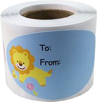 Baby Shower Gift Tag Stickers 1 1/2 x 2 1/2 Inch 100 Adhesive Labels